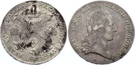 Austrian Netherlands 1 Kronenthaler 1795 H - Günzburg

KM# 62.1; Silver; Franz II