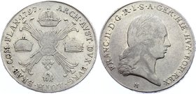 Austrian Netherlands 1 Kronenthaler 1797 H - Günzburg

KM# 62.1; Silver; Franz II