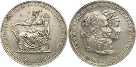 Austria 2 Gulden 1879 A - Wien

X# M5; Silver; Wedding Jubilee; AUNC.