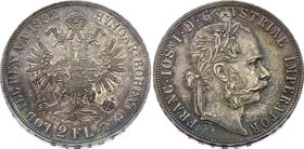 Austria 2 Florin 1882

KM# 2233; Franz Joseph I; Mintage 120,771. Silver, UNC. Amazing mature patina and full mint luster. Prooflike surface. Rare g...