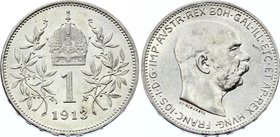 Austria 1 Corona 1913

KM# 2820; Silver; Franz Joseph I