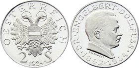 Austria 2 Schilling 1934 PROOF

KM# 2852; Silver; Death of Engelbert Dollfuss