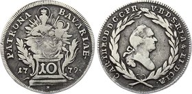 German States - Bavaria 10 Kreuzer 1779

KM# 555.1; Silver; Nice Toning
