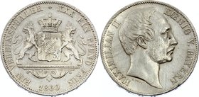 German States - Bavaria 1 Vereinsthaler 1860

KM# 852; Silver; Maximilian II