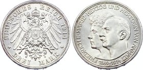 Germany - Empire Anhalt - Dessau 3 Mark 1914 A

KM# 30; Silver; Silver Wedding Anniversary