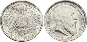 Germany - Empire Baden 2 Mark 1907

KM# 278; Silver; Death of Friedrich I; UNC