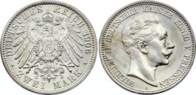 Germany - Empire Prussia 2 Mark 1906 A

KM# 522; Silver; Wilhelm II