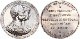 Germany - Empire Prussia Medal "Wilhelm II and Augusta Silver Wedding Anniversary" 1906 

Silver (.900) 49.90g 44mm; Engraver: E. Weigand
