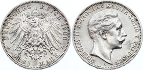 Germany - Empire Prussia 3 Mark 1908 A

KM# 527; Silver; Wilhelm II