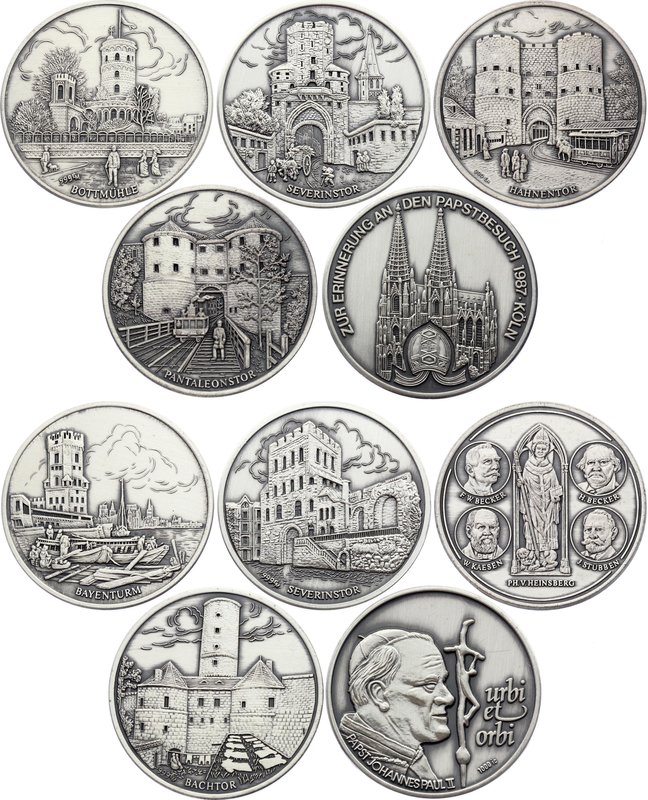 Germany Lot of 5 Medals with German Castles & Church

Silver, Total Weight 76....