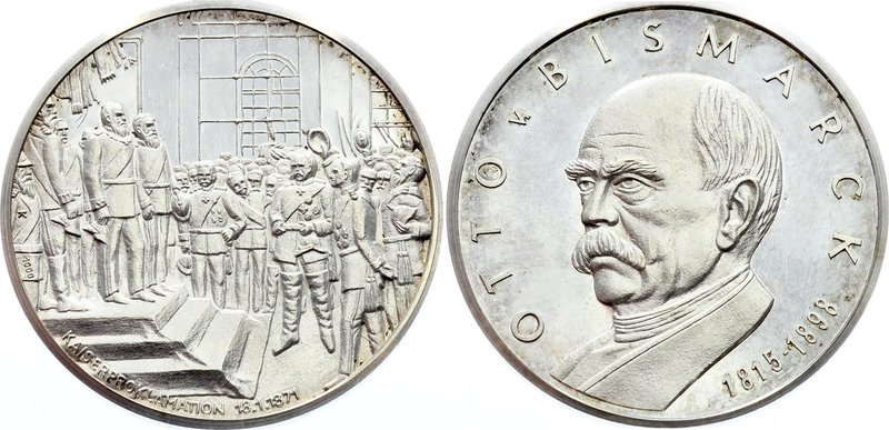Germany Medal "Otto von Bismarck" 1815 - 1898

Silver 24.35g 40mm; Kaiserprokl...