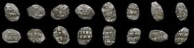 Russia Lot of 8 Coins Kopeks Peter I

Silver; Slavic Date 1701;1702;1703;1704;1705;1706;1708;1711