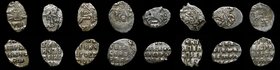 Russia Lot of 8 Coins Kopeks Peter I

Silver; Slavic Date "M";1699;1701;1703;1709;1711;1712;1715