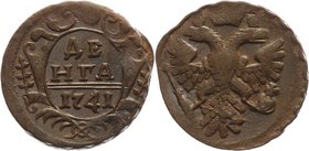 Russia Denga 1741 R Ekaterinburg Mint

Bit# 44 R; Copper 6,58g.