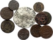 Russia Lot of 10 Coins 1762 - 1796

All different dates. With silver. VF.