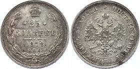 Russia 25 Kopeks 1878 СПБ НФ

Bit# 156; Silver 5.21g