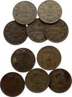 Russia - Finland Lot of 5 Coins 1865 - 1876

10 Pennia 1865-1876