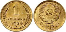 Russia - USSR 1 Kopek 1936

Fedorin# 39; UNC. Rare in this grade.