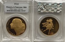 Russia - USSR Gold Medal 1964 Anna Pavlova NNR PF65

PROOF. MMD - Moscow Mint. 1004 Mintage. Gold (.900), 17g. 20mm. Rare. СССР Медаль Анна Павлова....