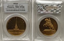 Russia - USSR Gold Medal 1964 Peter I Monument NNR PF64

Shkurko# 376. Gold, 17g, 29mm. Gold Medal - Admiralty - Peter the Great Monument. Proof. On...