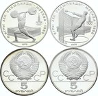 Russia - USSR Full Set of 5 Roubles 1979

Silver Proof; 1980 Summer Olympics, Moscow: Weightlifting, Hammer Throwing