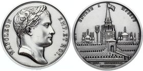 Russia - USSR French Medal "Entry to Moscow by Napoleon" 1982 (1812)

Silverplated Bronze 41.12g 41mm; "Entrée à Moscou"; With Original Box