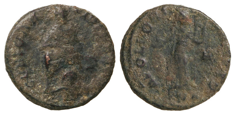 Empire. AE 16. Acuñada el 310-313 d.C. MAXIMINO DAZA. ANTIOQUÍA. Anv.: GENIO ANT...
