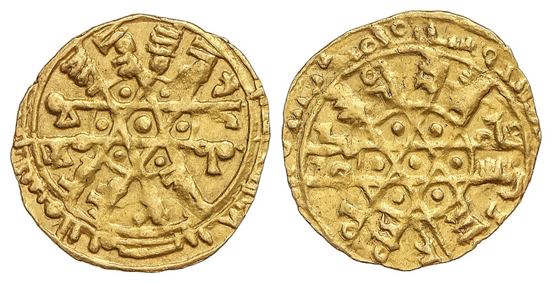 The Fatimids. 1/4 Dinar. AL-MUSTANSIR. (SIQILLIYA). 0,90 grs. AU. Fecha y ceca f...