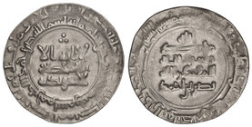 The Samanids. Dirham. 308H. NASR II BIN AHMAD. SAMARQAND (Samarcanda). Rev.: Citando al califa abasida al-Muqtadir billah. 2,63 grs. AR. A-1451. MBC+.