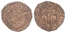 Catalunya - Aragon. Lote 7 monedas Òbol, Diner (4) y Dobler (2). ALFONS IV (4), JOAN II (2) y FERRAN II. MALLORCA (2), PERPINYÀ (3) y VALENCIA (2). Ve...