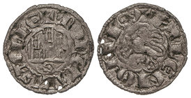 Kingdom of Castilla and Leon. Novén. ALFONSO X. SEVILLA. Anv.: S bajo el castillo. 0,69 grs. Ve. FAB-269. MBC+.