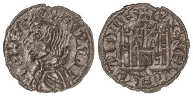 Kingdom of Castilla and Leon. Cornado. SANCHO IV. MURCIA. Anv.: II y estrella a los lados de la cruz. 0,72 grs. Ve. FAB-300.1. MBC+.