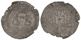 Kingdom of Castilla and Leon. Cuartillo. ENRIQUE IV. BURGOS. 3,08 grs. Ve. FAB-739. MBC.