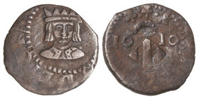 Philip III. Divuité. 1610. VALENCIA. 2,33 grs. Pátina. Cal-511. (MBC+).