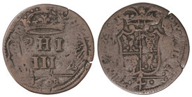 Philip III. 4 Sueldos. 1608. MILÁN. 2,51 grs. AR. Vti-12. BC+.