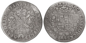 Albert and Isabella. 1/4 Patagón. 1616. TOURNAI. 6,58 grs. AR. Van Houdt-621.TO; Vti-274. MBC-.
