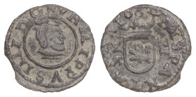 Philip IV. 2 Maravedís. 1664. CUENCA. 0,58 grs. ESCASA. Cal-1349. MBC+/MBC.