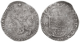 Philip IV. 1 Escalín. 1623. BRUSELAS. BRABANTE. 4,79 grs. AR. (Hojitas). Van Houdt-648.BS. MBC-.