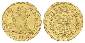 Charles III. 1/2 Escudo. 1772. MADRID. P.J. 1,74 grs. Cal-766. MBC+.