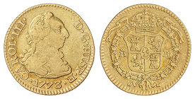 Charles III. 1/2 Escudo. 1773. MADRID. P.J. 1,72 grs. Cal-767. MBC-.