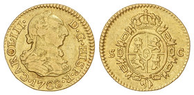 Charles III. 1/2 Escudo. 1788. SEVILLA. C. 1,72 grs. Cal-808. MBC.