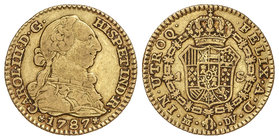 Charles III. 1 Escudo. 1787. MADRID. D.V. 3,27 grs. Cal-629. MBC-/MBC.