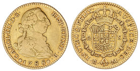 Charles III. 2 Escudos. 1788. MADRID. M. 6,70 grs. Cal-459. MBC-/MBC.