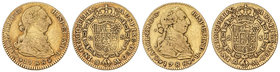 Charles III. Lote 2 monedas 2 Escudos. 1788. MADRID. M. Cal-459. MBC-.