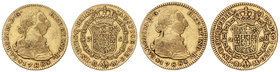 Charles III. Lote 2 monedas 2 Escudos. 1788. MADRID. M. Cal-459. MBC-.