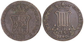 Elisabeth II. 6 Cuartos. 1836. BARCELONA. 14,63 grs. Cal-682. MBC.
