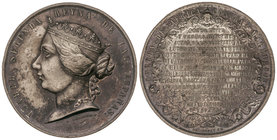 Elisabeth II. Medalla Guerra de África contra Marruecos. Octubre 1859. Anv.: YSABEL SEGUNDA REYNA DE LAS ESPAÑAS. Cabeza coronada a izquierda. Rev.: Q...