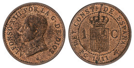 1 Céntimo. 1911 (*1). P.C.-V. Restos de brillo original. SC-.