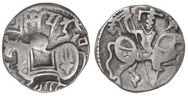 Afghanistan. Jital. 850-1000 d.C. SAMANTA DEVA. 3,14 grs. AR. Tye-16. MBC.