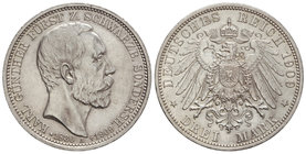 German States. 2 Marcos. 1904-E. JORGE. SAXONY-ALBERTINE. 11,11 grs. AR. KM-1257. EBC.